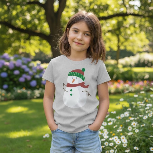 T-shirt Noël du mignon Snowman (Créateur téléchargé)