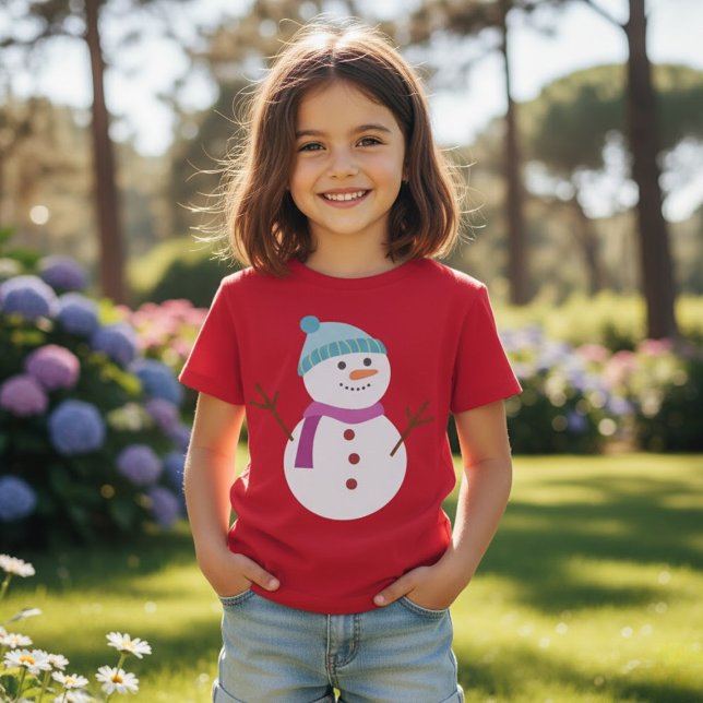T-shirt Noël du mignon Snowman (Créateur téléchargé)
