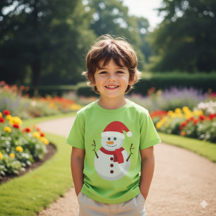 T-shirt Noël du mignon Snowman