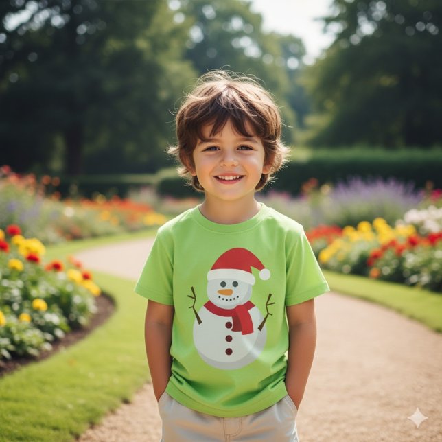 T-shirt Noël du mignon Snowman (Créateur téléchargé)