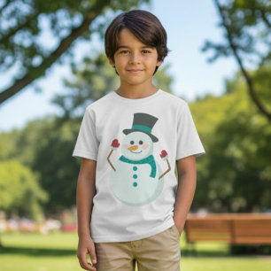 T-shirt Noël du mignon Snowman