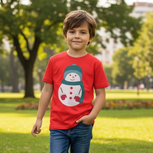T-shirt Noël du mignon Snowman (Créateur téléchargé)