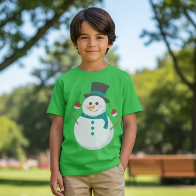T-shirt Noël du mignon Snowman (Créateur téléchargé)