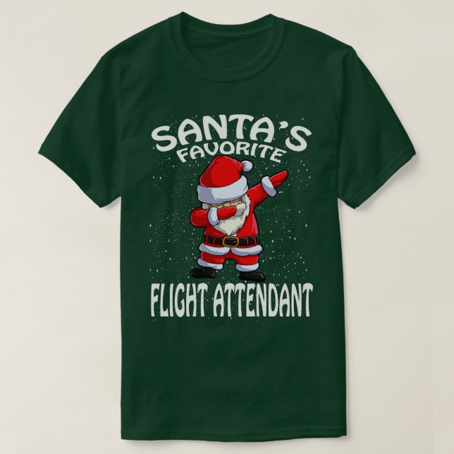 T-shirt Noël du préposé aux vols favori de Santas (Design devant)