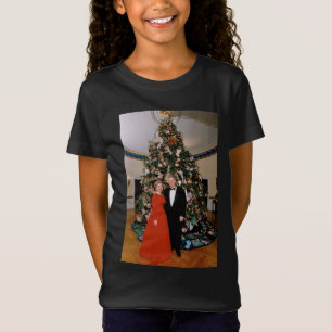 T-Shirt Noël du président américain Bill Clinton et Hillar