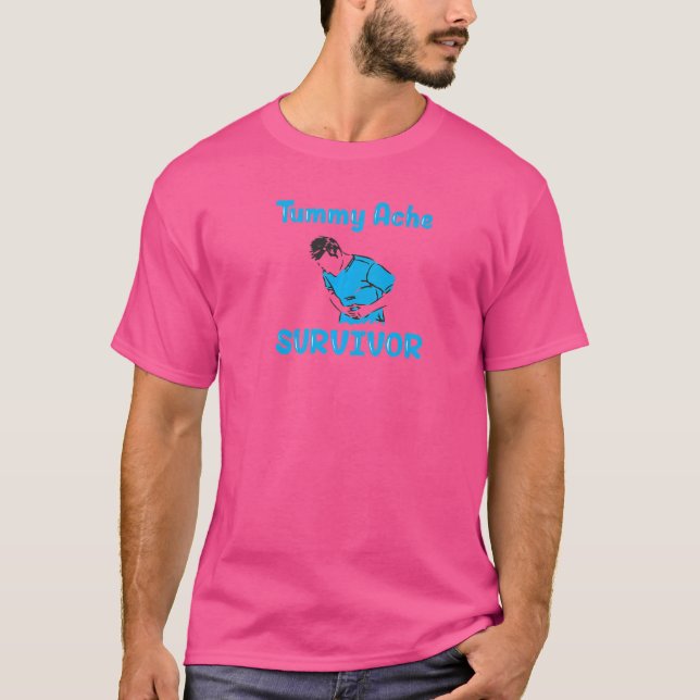 T-shirt Noël du survivant de Tummy Ache (Devant)