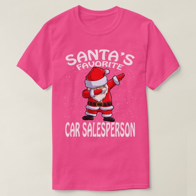 T-shirt Noël du vendeur favori de Santas (Design devant)