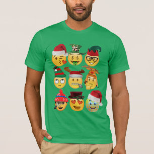 T-shirt Noël Emoji Collection Drôle Noël
