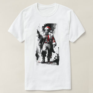 T-shirt Noël en encre de Noël du Père Noël