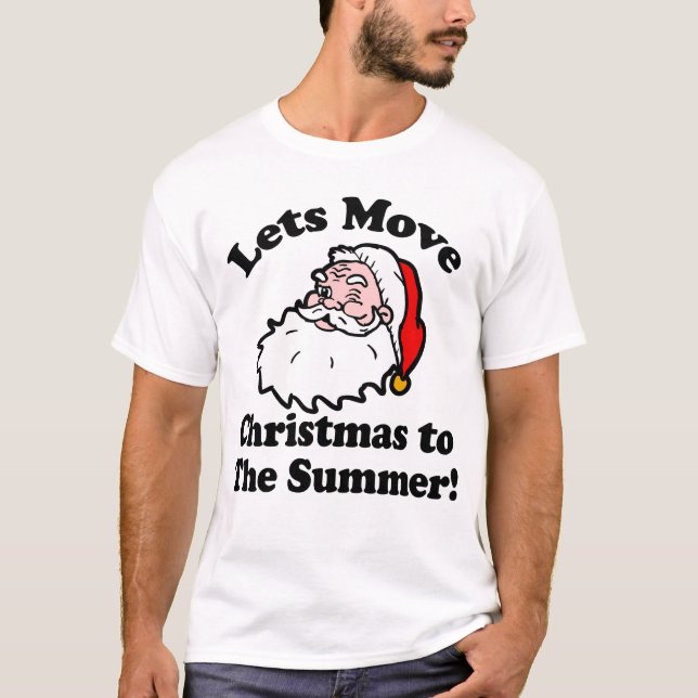 T-shirt Noël en été (Devant)
