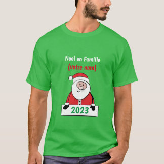 T-shirt Noel en Famille (votre nom)