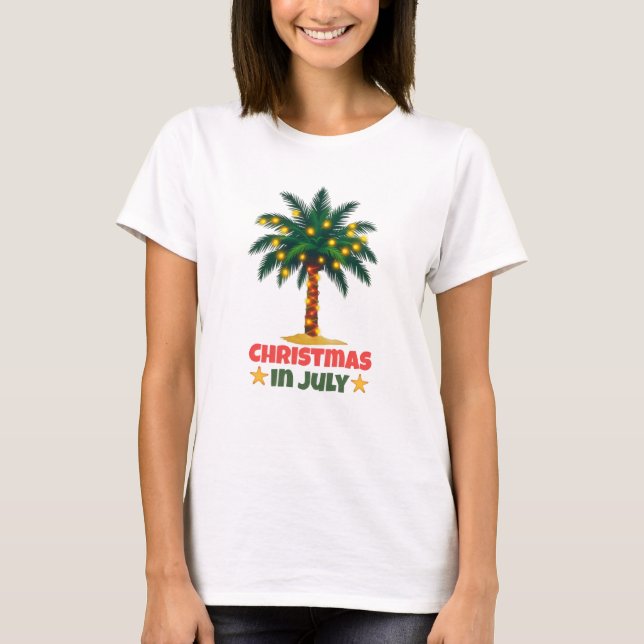 T-shirt Noël en juillet (Devant)
