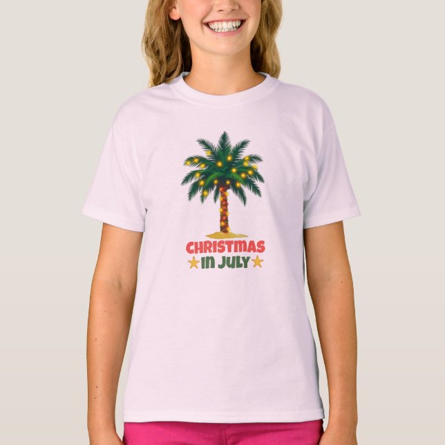 T-shirt Noël en juillet (Devant)
