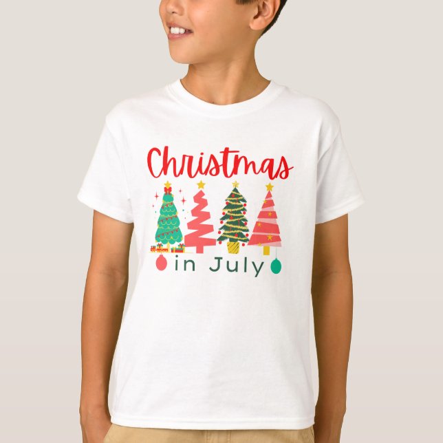 T-shirt Noël en juillet (Devant)