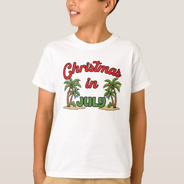 T-shirt Noël en juillet (Devant)