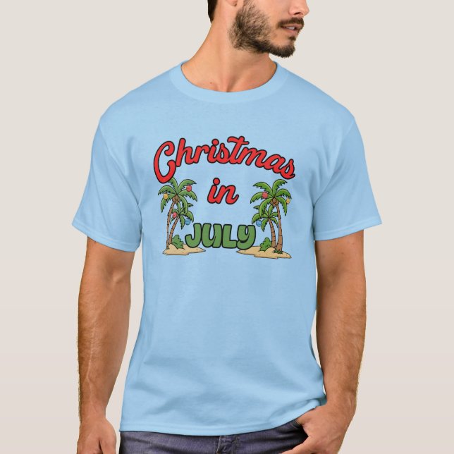 T-shirt Noël en juillet (Devant)