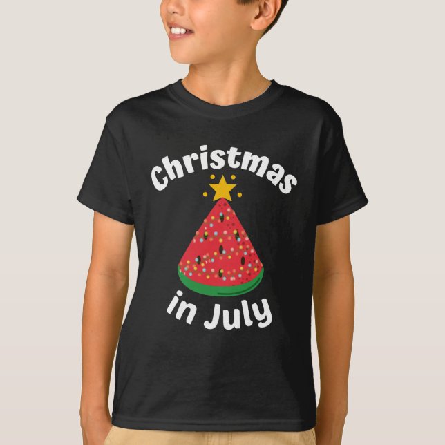 T-SHIRT NOËL EN JUILLET (Devant)