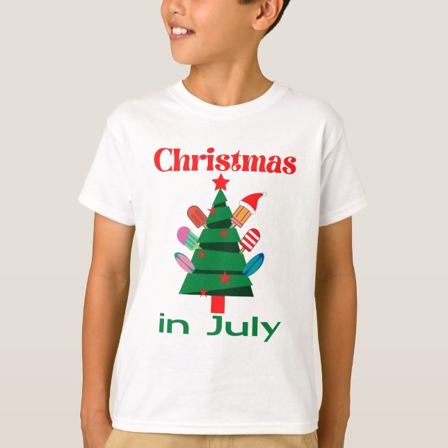 T-shirt Noël en juillet (Devant)