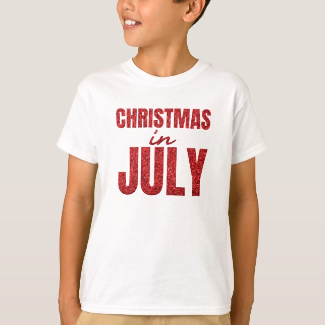 T-shirt Noël en juillet (Devant)