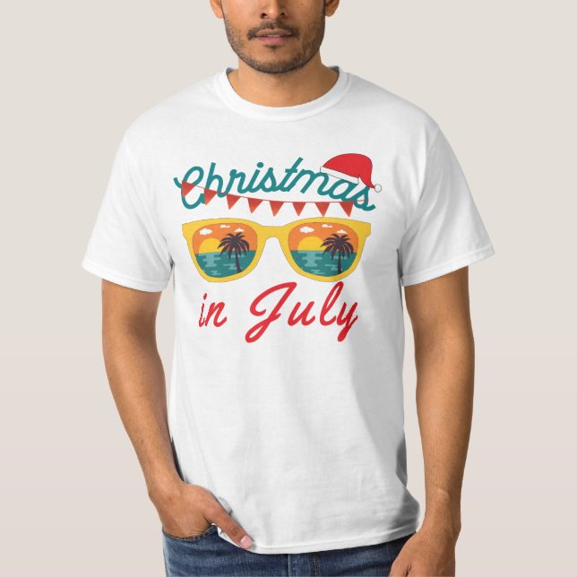 T-Shirt Noël en Juillet (Devant)