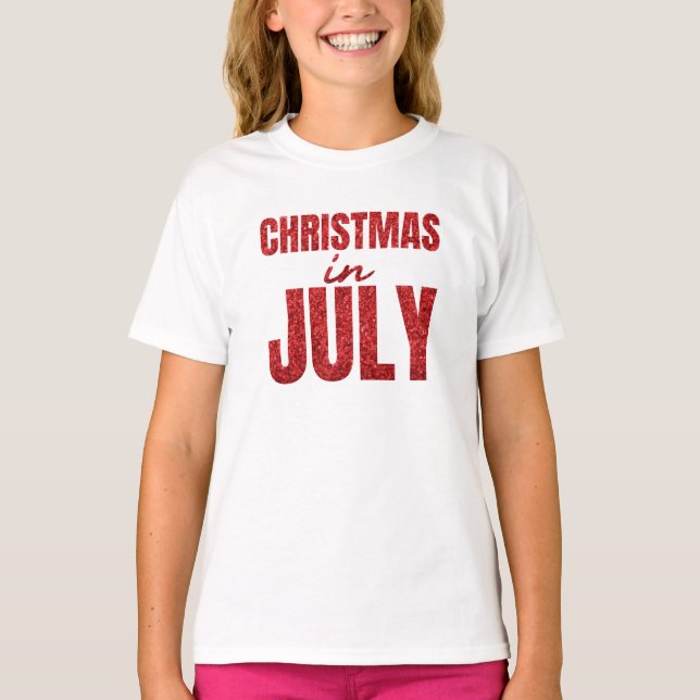 T-shirt Noël en juillet (Devant)