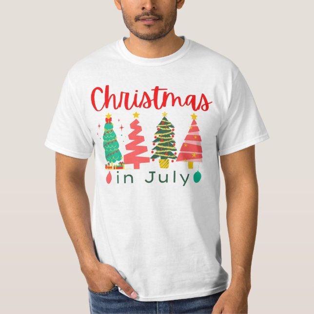 T-shirt Noël en juillet (Devant)