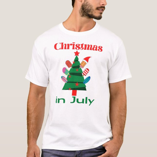 T-shirt Noël en juillet (Devant)