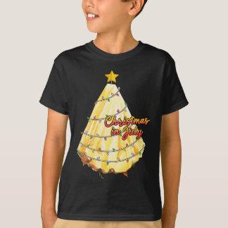 T-shirt Noël en juillet Ananas Sapin de Noël d'été
