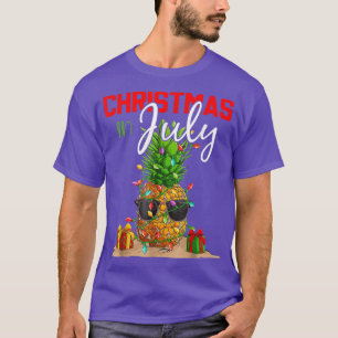 T-shirt Noël En Juillet Ananas Xmas Arbre Été Vaca