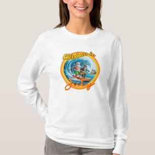 T-shirt Noël En Juillet Chemise   Chemise de Noël tropical