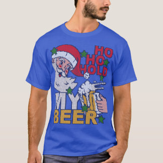 T-shirt Noël En Juillet Chemise Père Noël Ho Ho Tenir Ma B