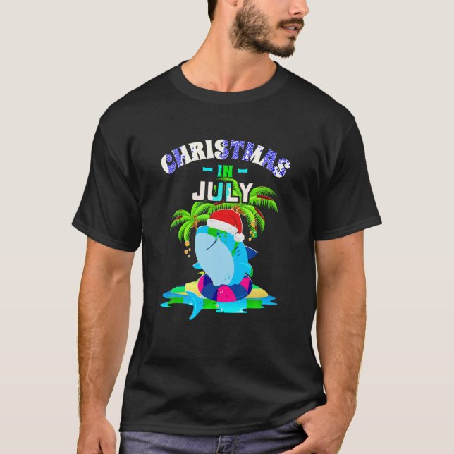 T-shirt Noël en Juillet Chemise Summer Beach Vacances Sant (Devant)