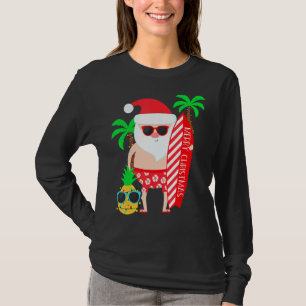 T-shirt Noël En Juillet Costume De Fête Père Noël Sur