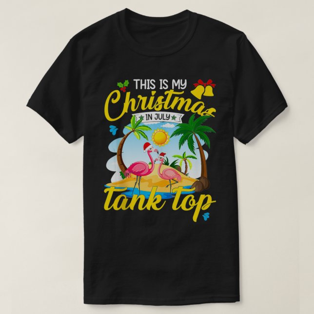 T-shirt Noël En Juillet Débardeur Funny Beach Summer Chri (Design devant)