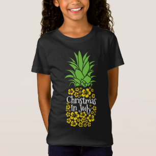 T-Shirt Noël En Juillet Drôle Été Vacances Ananas