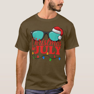 T-shirt Noël en juillet Lunettes de soleil Plage Vacance d