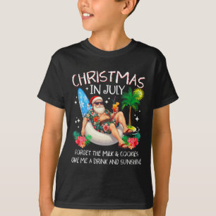 T-shirt Noël en juillet Palmier Plage Été Hawaï Sa
