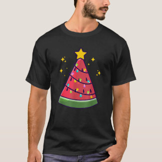 T-shirt Noël En Juillet Pastèque Été Noël Arbre mou