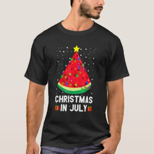 T-shirt Noël En Juillet Pastèque Xmas Arbre Été Vaca