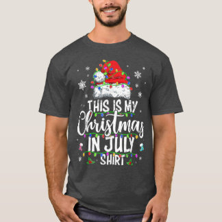T-shirt Noël en juillet Santa Hat Summer Beach Vacances