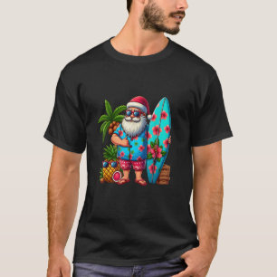 T-shirt Noël en juillet Santa Hommes Garçons Enfants Plage