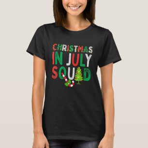 T-shirt Noël en juillet Squad Drôle Noël Hommes Femmes Enf