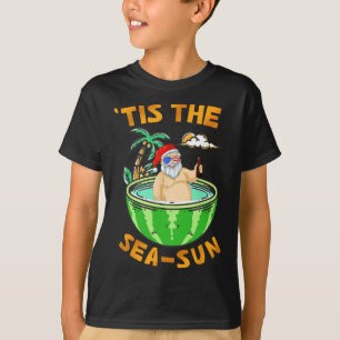 T-shirt Noël en Juillet Vacances de plage tropicale Party 