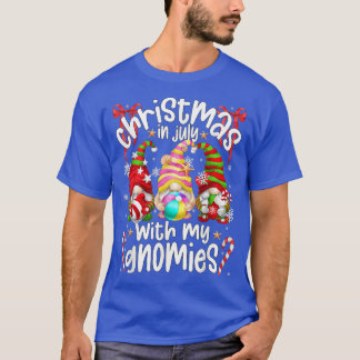T-shirt Noël en juillet Vacances d'été en train de traîner