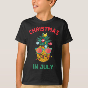 T-shirt Noël en Juillet Vacances d'Été Légères Sungles Ana