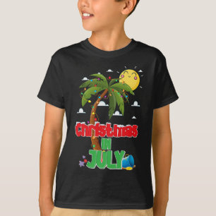 T-shirt Noël en juillet Vacances d'été Plage Xmas Férié