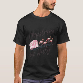 T-shirt Noël En Juillet Vacances Lunettes de soleil Santa