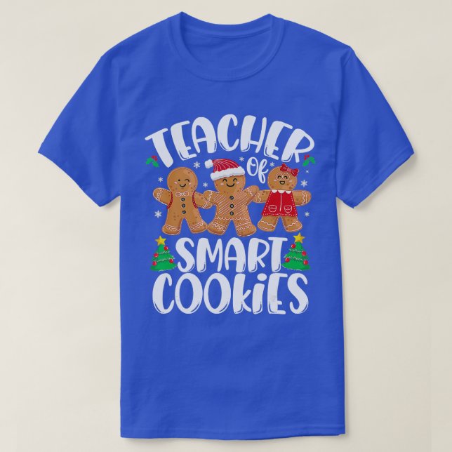 T-shirt Noël Enseignant Cute Gingerbread Cookies (Design devant)