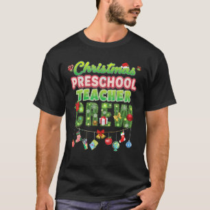T-shirt Noël Enseignant Écran Joyeux Pine S