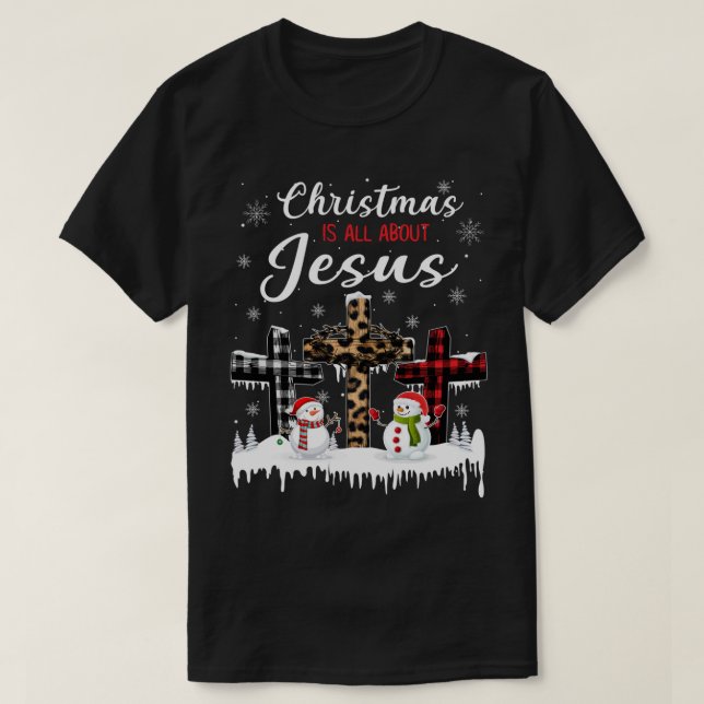T-shirt Noël est tout à propos de Jésus Chrétiens Pajama C (Design devant)